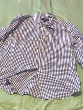 Polo Ralph Lauren Blue Striped Shirt Boys Size 20
